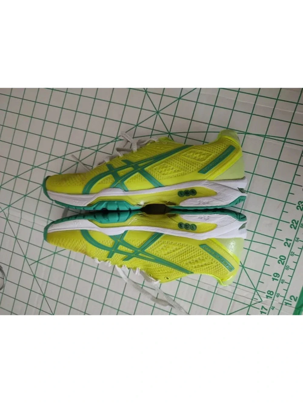 ASICS Women's Yellow and Green Sport Shoes Size 7